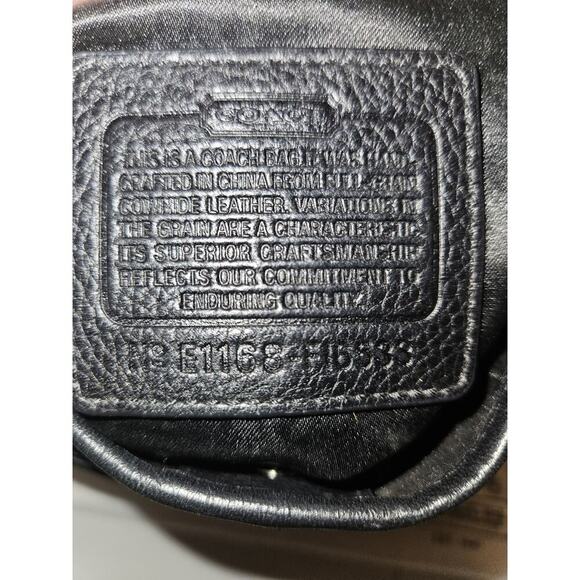 COACH F16533 Penelope Turnlock Black Pebbled Leather Crossbody EUC 11x10 - Picture 11 of 12